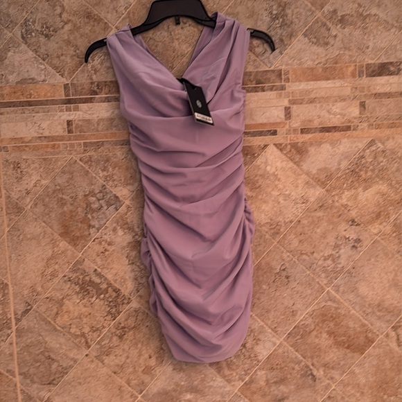 Heiress Beverly Hills woman’s lilac corset dress bodycon tight fit size xs -xxs - Picture 5 of 11
